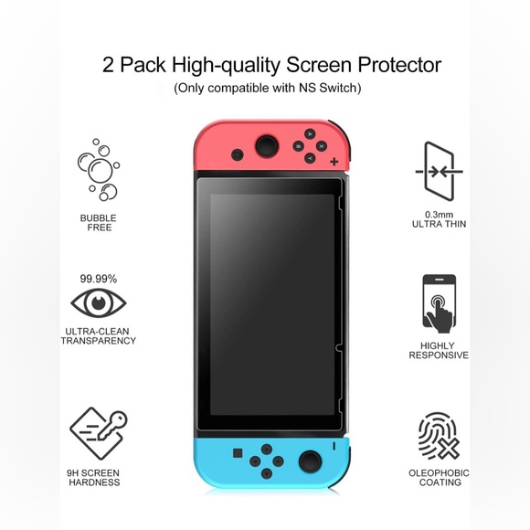 NS Switch Carrying Case with 2 Pack Screen Protector by Younik - Picture 5 of 7